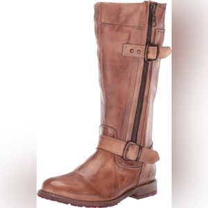 Bed|Stu Women’s Gogo Lug Wide Calf Leather Boot size 10 brown genuine leather